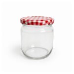 Einmachglas Karo ca. 425 ml