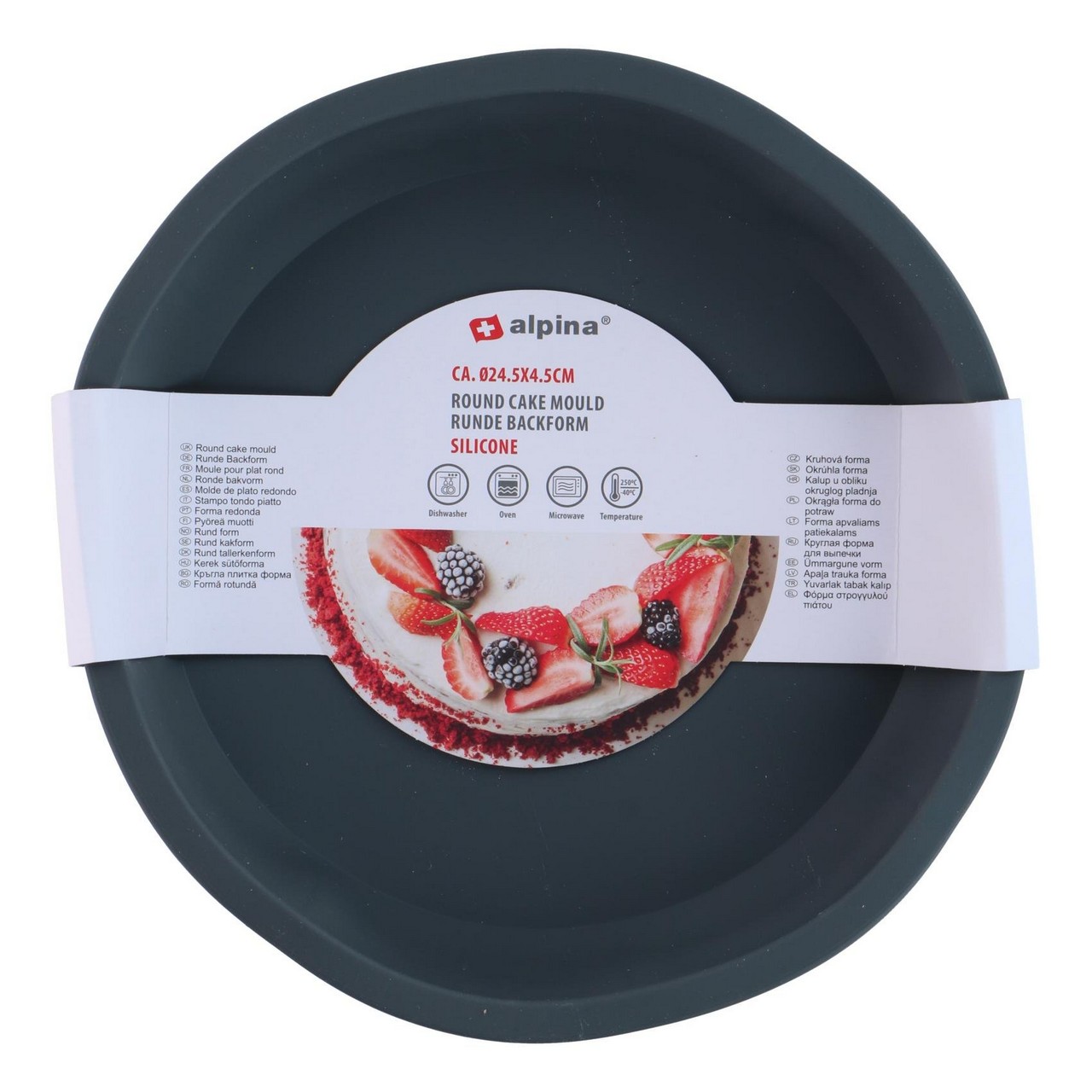 871125200319_1.jpg Runde Kuchenform Ø24.5cm Silikon – Bild 1