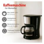 Kaffeemaschine 750W 1.025L Schwarz