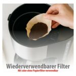 Kaffeemaschine 750W 1.025L Schwarz – Bild 4