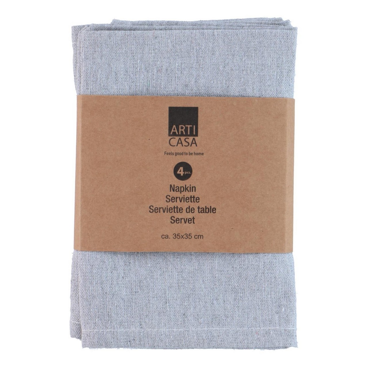 871125233149_1.jpg Serviette Grau 35 x 35 cm – Bild 1