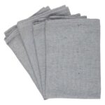 Serviette Grau 35 x 35 cm – Bild 2