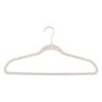 Samt Kleiderbügel Creme 10er Pack – Bild 2