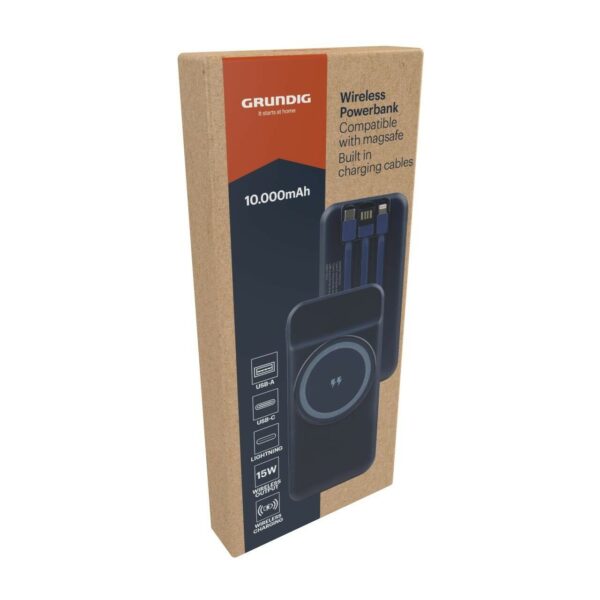 Powerbank 10.000 mAh 3in1 + kabellos