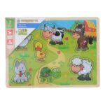 Tier Steckpuzzle 9 Teile – Bild 2