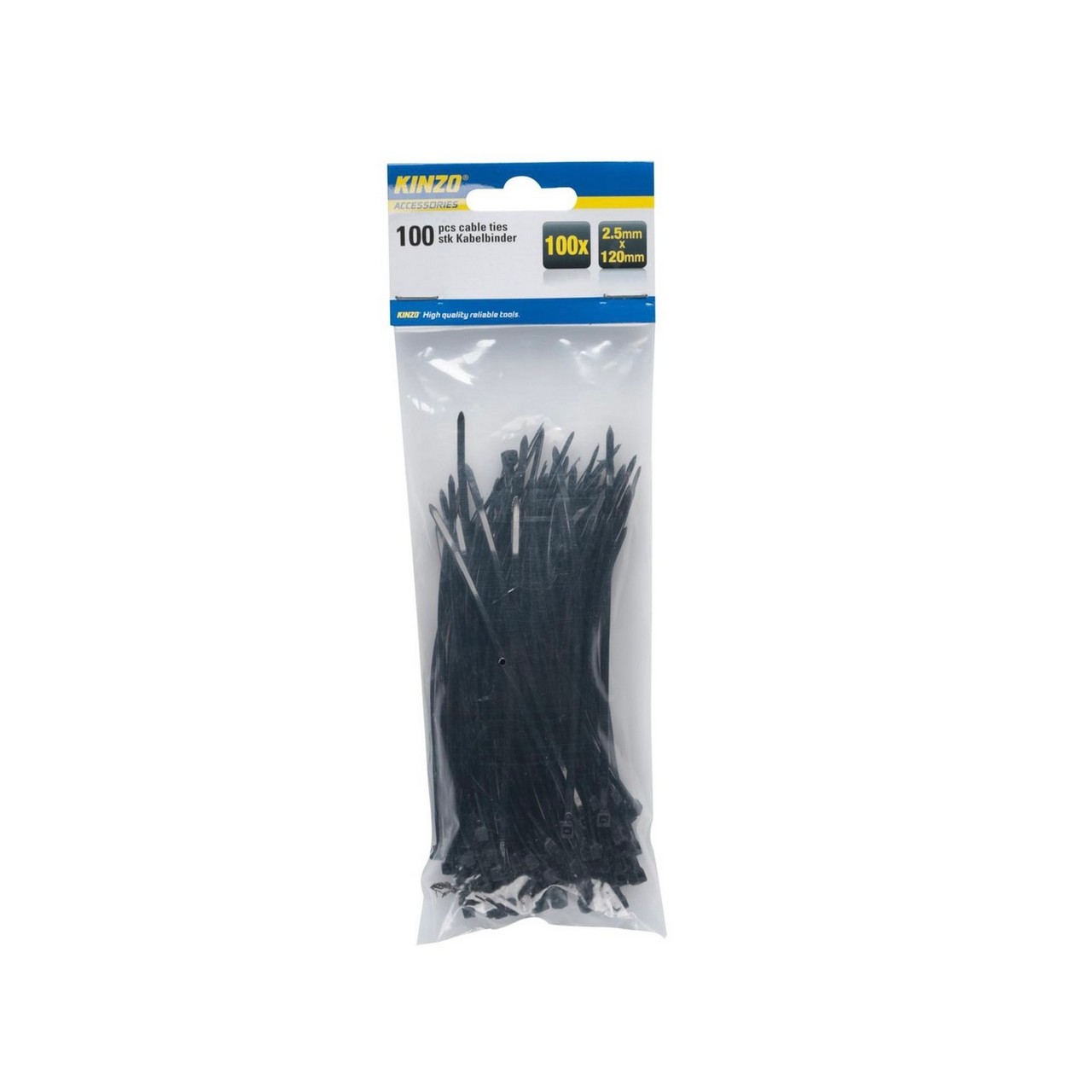 871125272108.jpg Kabelbinder 2,5 x 120 mm Schwarz – Bild 1