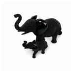 Dekofigur Elefant Schwarz