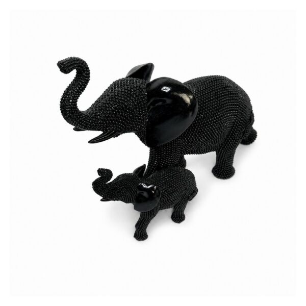 Dekofigur Elefant Schwarz