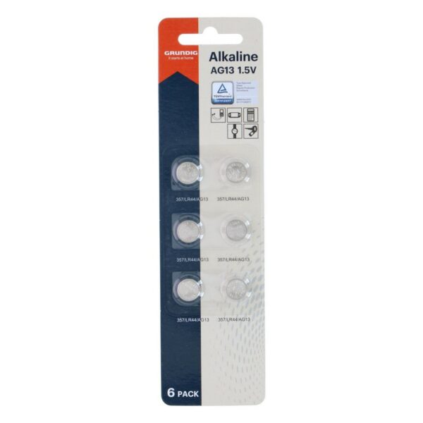 Knopfzellenbatterie AG13 1.5V 155mAh 6-er Pack