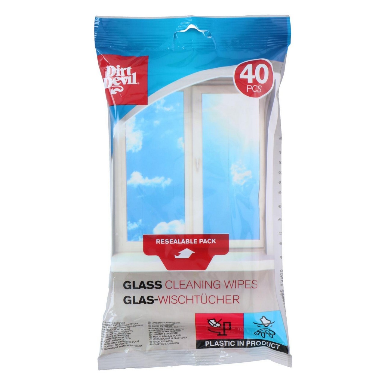 871125249559_1.jpg Reinigungstücher Glas 40 Stk. – Bild 1