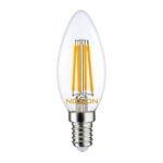 NOXION Lampe Filament Candle E14 4.5W 2700K