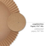 Heißluftfritteuse Backpapier Rund 100 Stk. – Bild 2