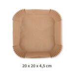 Heißluftfritteuse Backpapier 20 x 20 100 Stk. – Bild 4