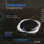 CAMRY Elektrische Kochplatte – Bild 6