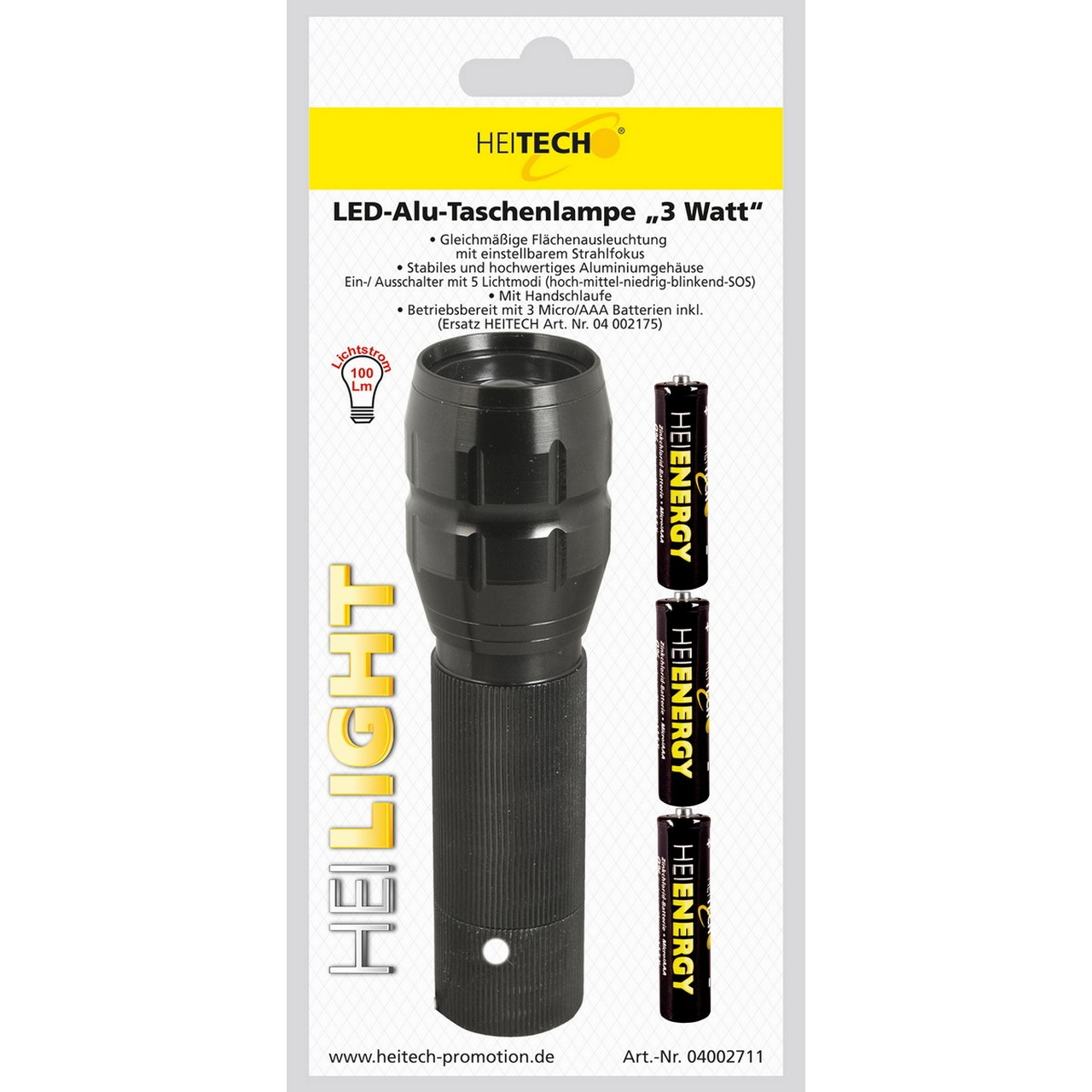 04002711 neu LED Taschenlampe – Bild 1