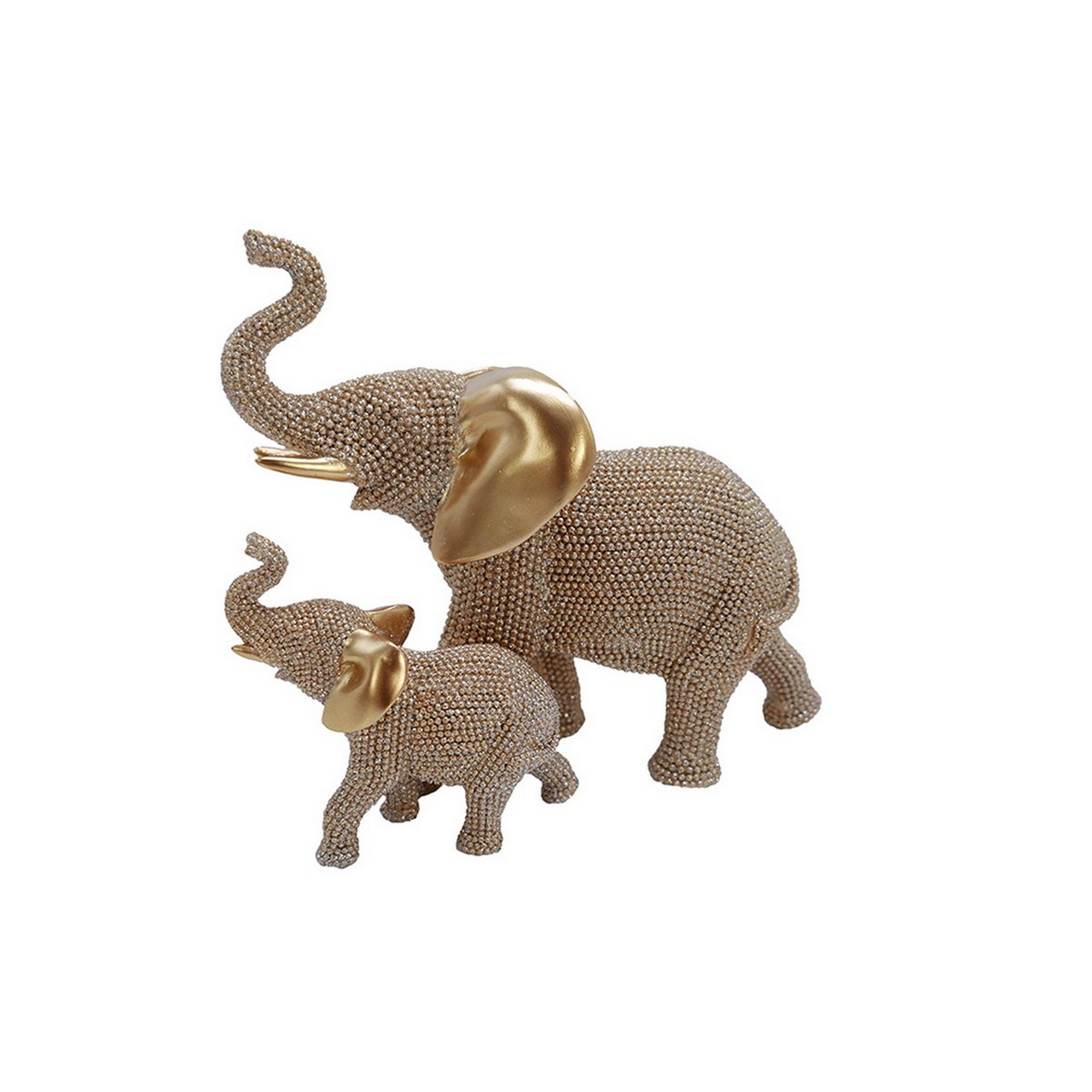10039.jpg Dekofigur Elefant Gold – Bild 1