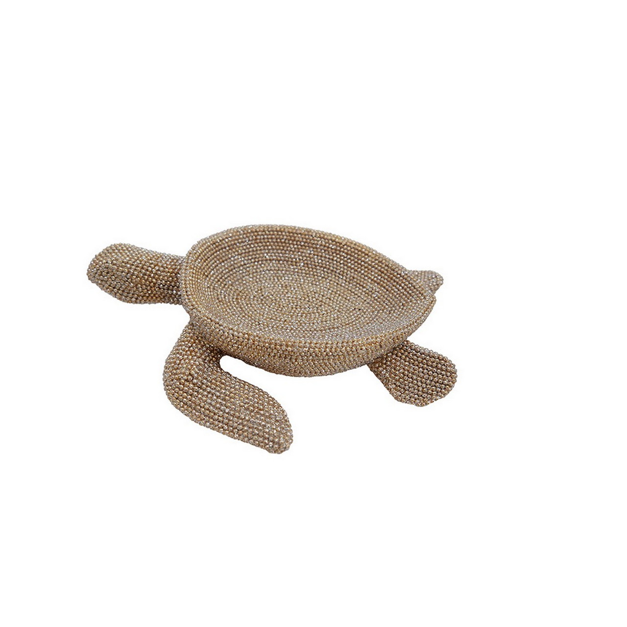 10048.jpg Dekoschale Schildkröte Gold – Bild 1