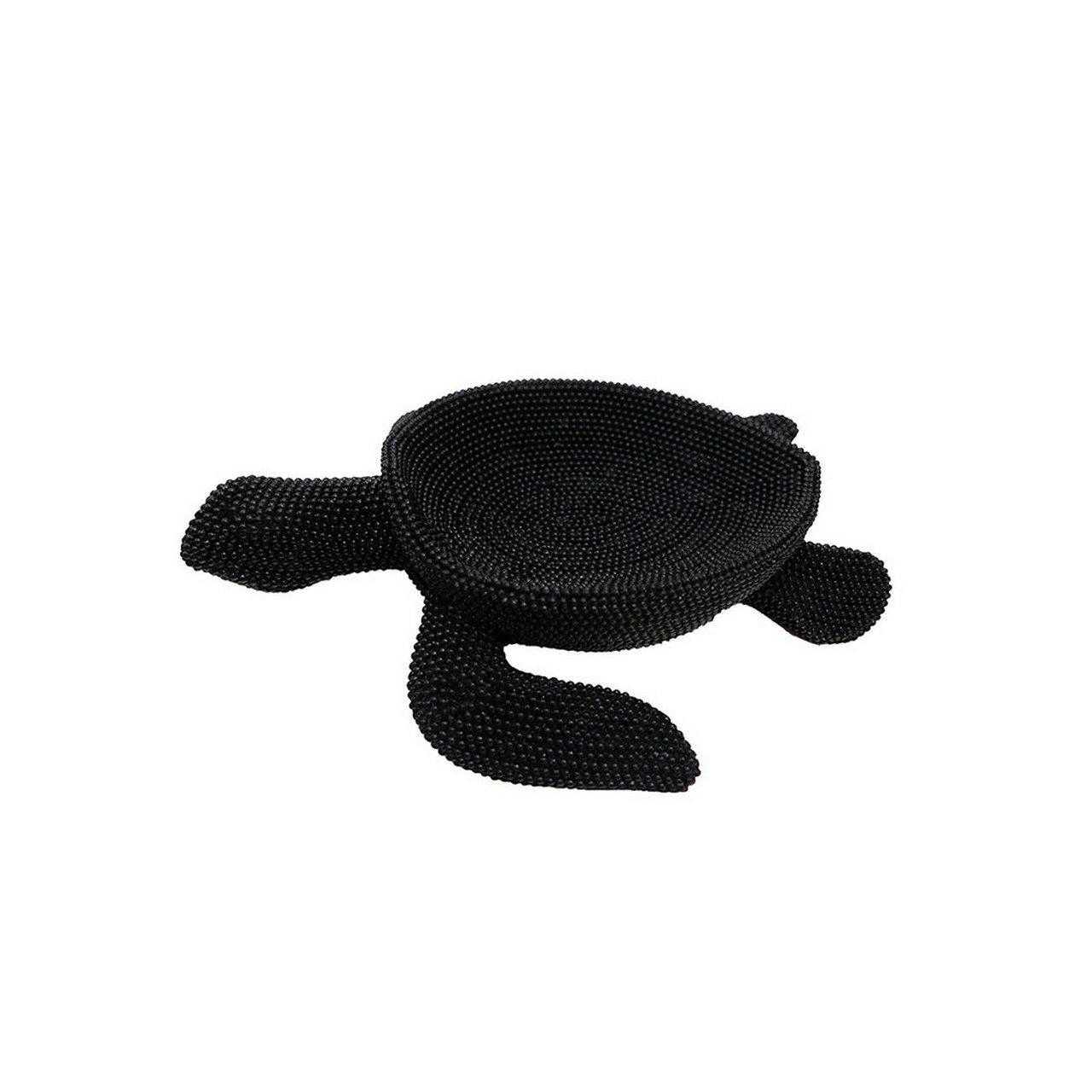 10049.jpg Dekoschale Schildkröte Schwarz – Bild 1