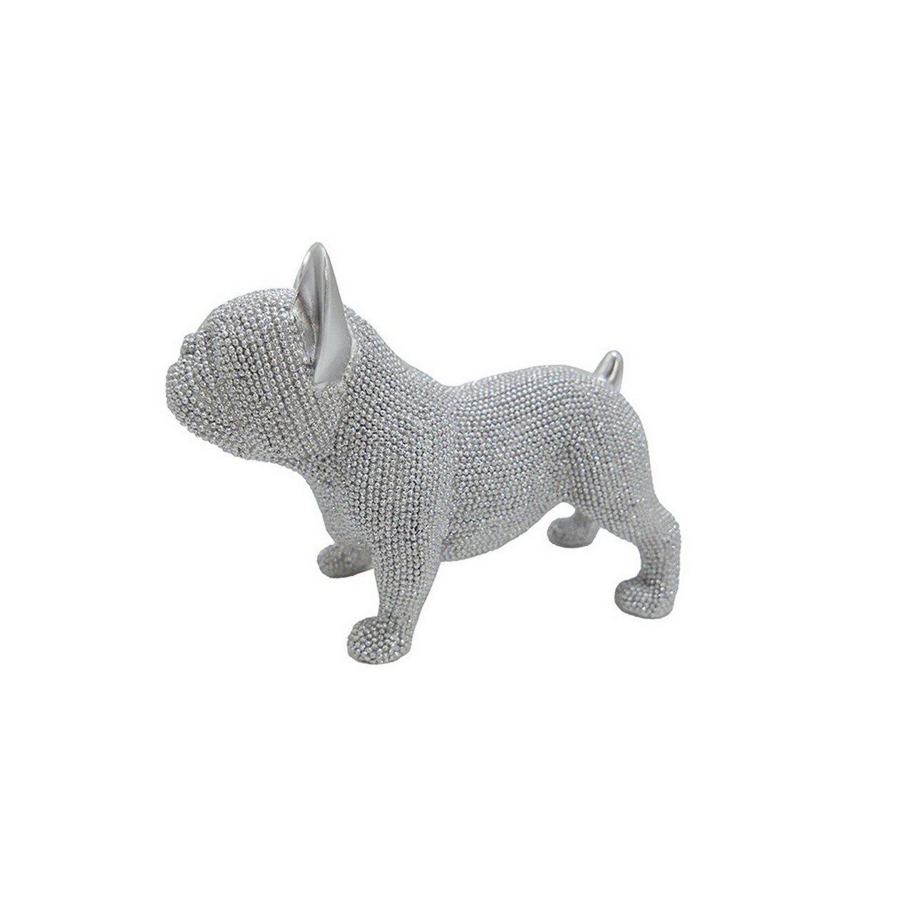 10056.jpg Dekofigur Bulldogge Silber – Bild 1