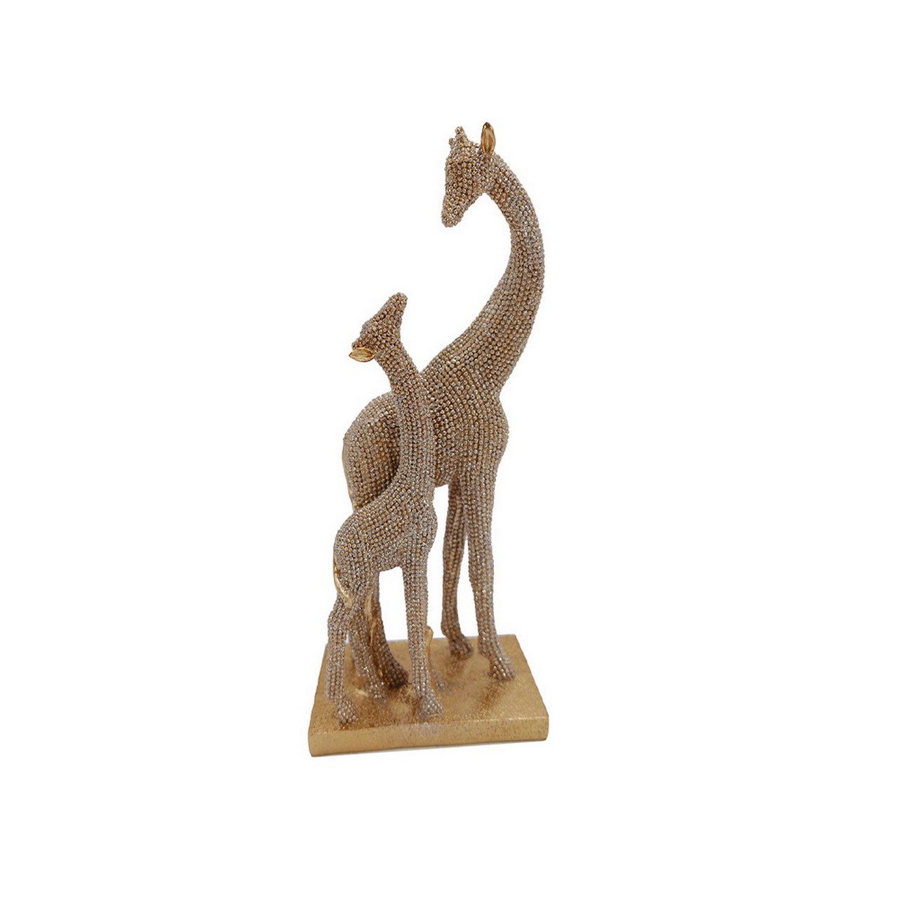 10063.jpg Dekofigur Giraffen Gold – Bild 1
