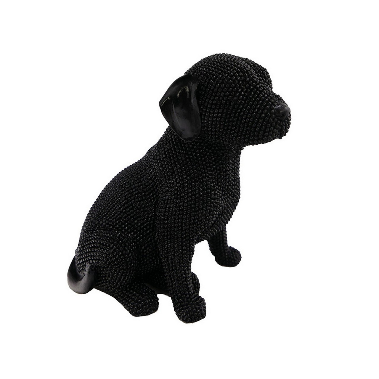 10070.jpg Dekofigur Hund Schwarz – Bild 1