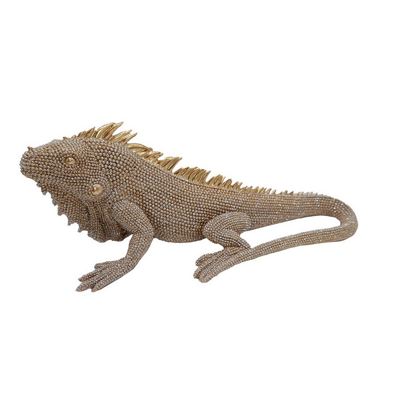 10078.jpg Dekofigur Leguan Gold – Bild 1