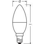 LEDVANCE Lampe E14 (B40) 4.9W 2700K – Bild 3