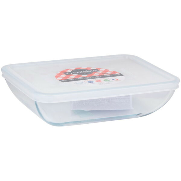 OCUISINE Glas-Auflaufform mit Deckel 1,3 L