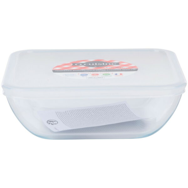 OCUISINE Glas-Auflaufform mit Deckel 1,6 L