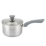 Edelstahl Stieltopf Ø16 cm m. Deckel – Bild 2