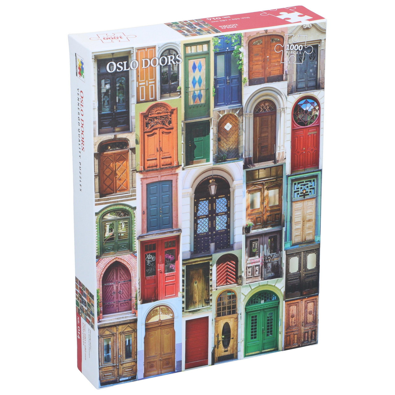 707261100255.jpg Puzzle 1000 Teile Oslo Türen 68x48cm – Bild 1