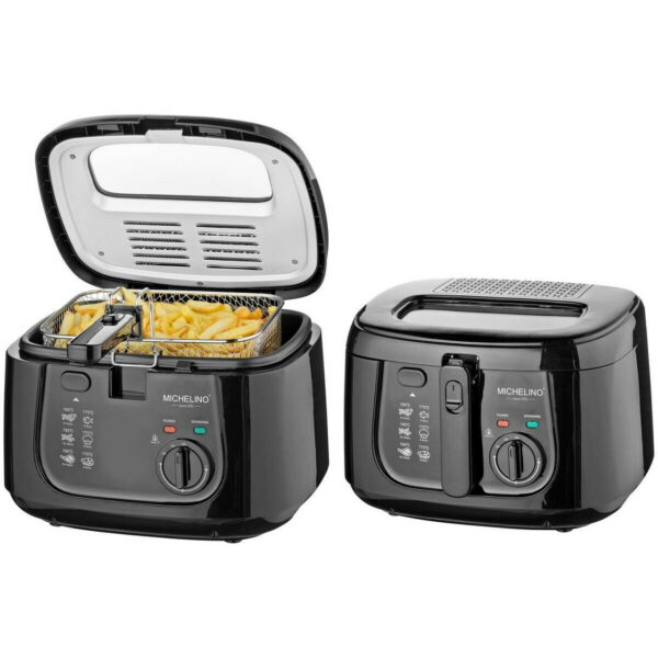 MICHELINO Kunststoff-Fritteuse 2,5 L Schwarz