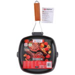 Grillpfanne mit Klappbarem Griff Ø24 cm – Bild 2