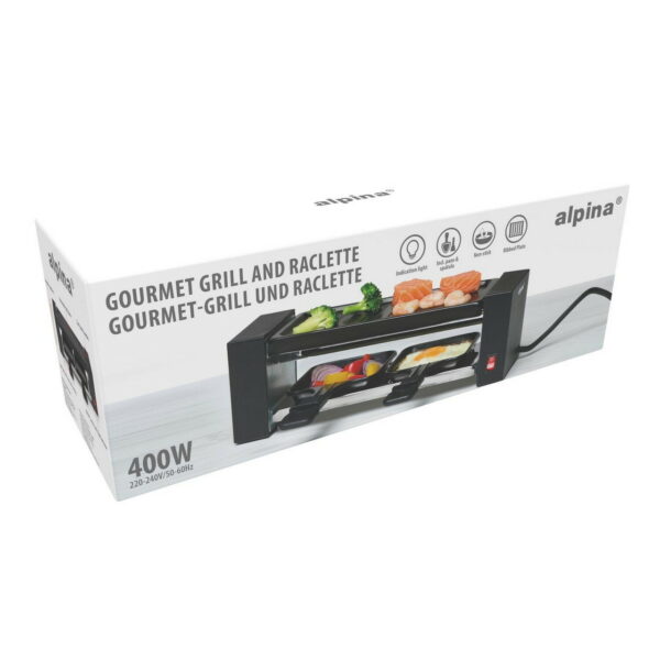ALPINA Raclette-Grill 400 W für 2 Personen