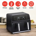 ALPINA Doppel-Heißluftfritteuse 2 × 4 L 1700 W – Bild 3