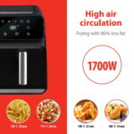 ALPINA Doppel-Heißluftfritteuse 2 × 4 L 1700 W – Bild 6