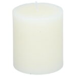 Rustikale Kerze Creme – Bild 2
