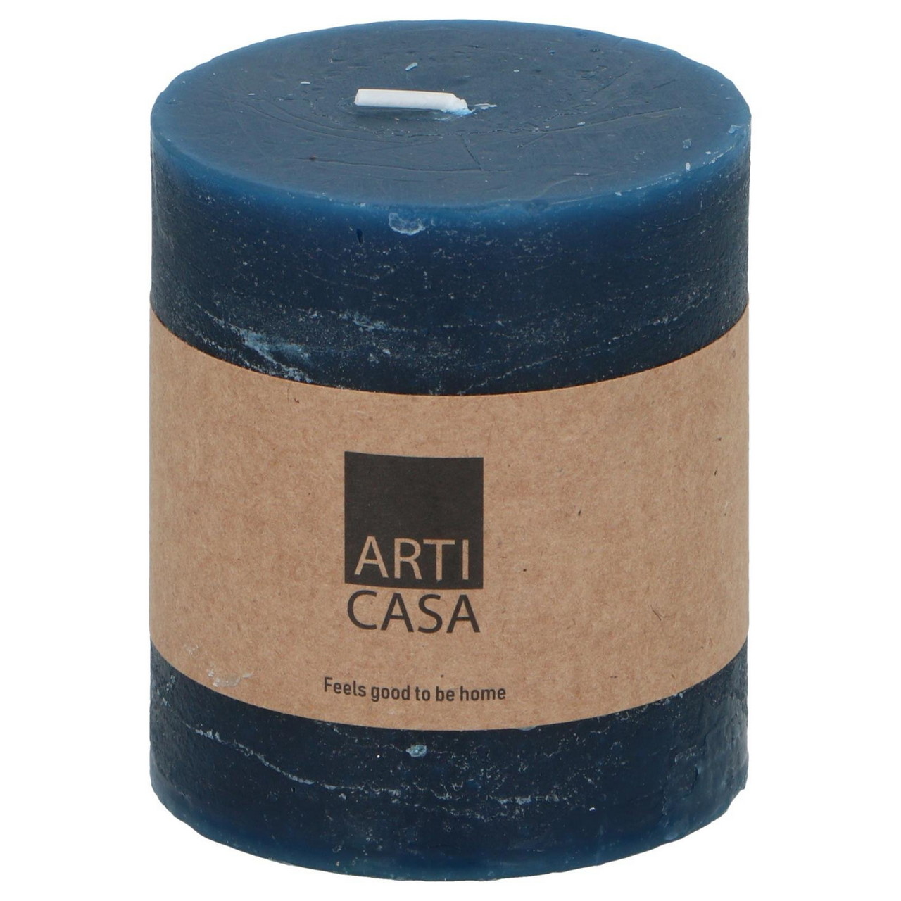 871125224609_1.jpg Rustikale Kerze Blau – Bild 1