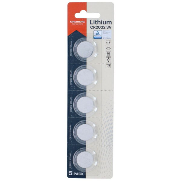 Lithium Knopfzelle CR2032 5-er Pack