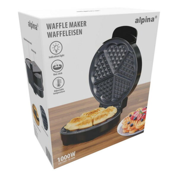 Herzförmiges Waffeleisen 1000W