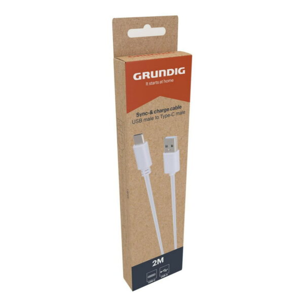 GRUNDIG USB-C auf USB-A 2m Weiß