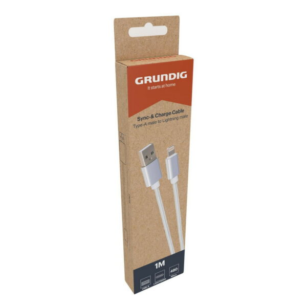 GRUNDIG USB-A auf Lightning Kabel 1 m Weiß