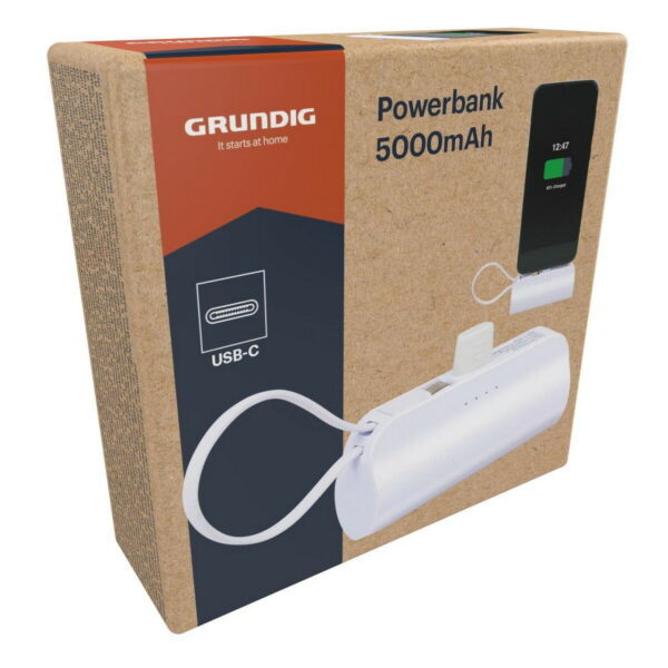 Powerbank 5000 mAh Weiß USB-C