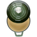 ALPINA Gusseisen-Kasserolle Ø14 cm Grün – Bild 3