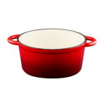 ALPINA Gusseisen-Kasserolle 3,8 L Rot – Bild 4