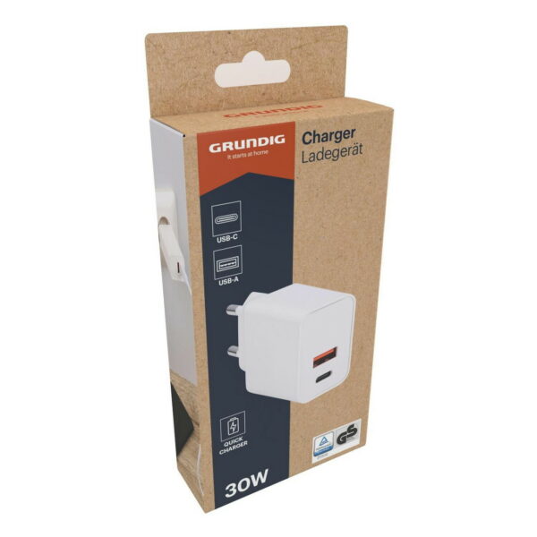Wandladegerät 230 V 30 W USB-A & USB-C